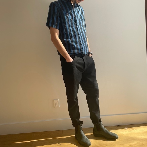 NWT OAK + FORT SLIM BLACK  JEANS - 32 - Picture 1 of 16